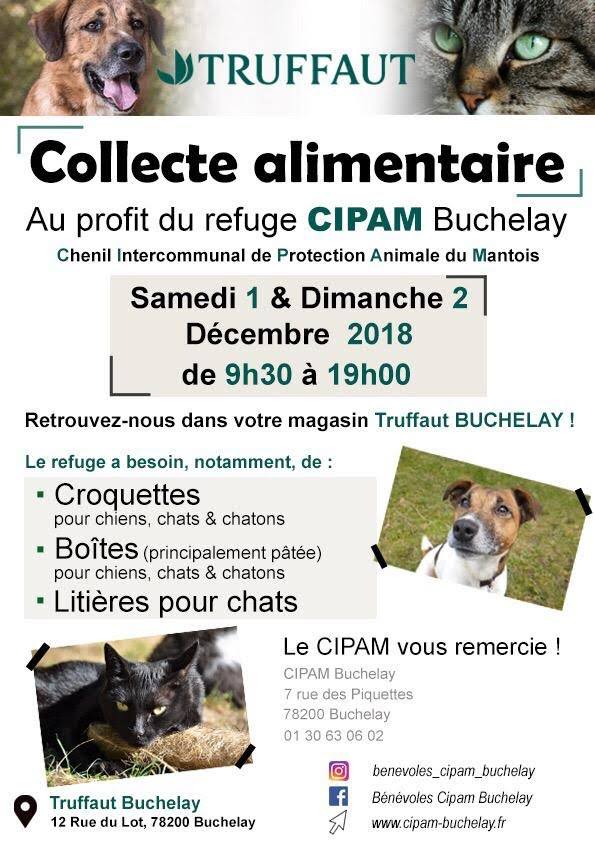 Collecte TRUFFAUT, Buchelay 01 et 02 décembre 2018
