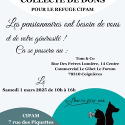 Collecte 1er et 2 mars chez Truffaut, Buchelay et Tom & Co, Coignières